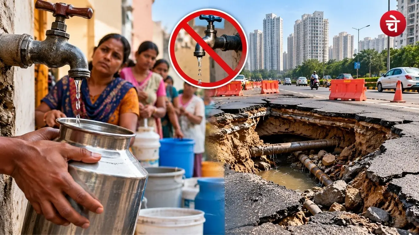 Ganga water supply disrupted in Noida and Ghaziabad areas during the festive seaso